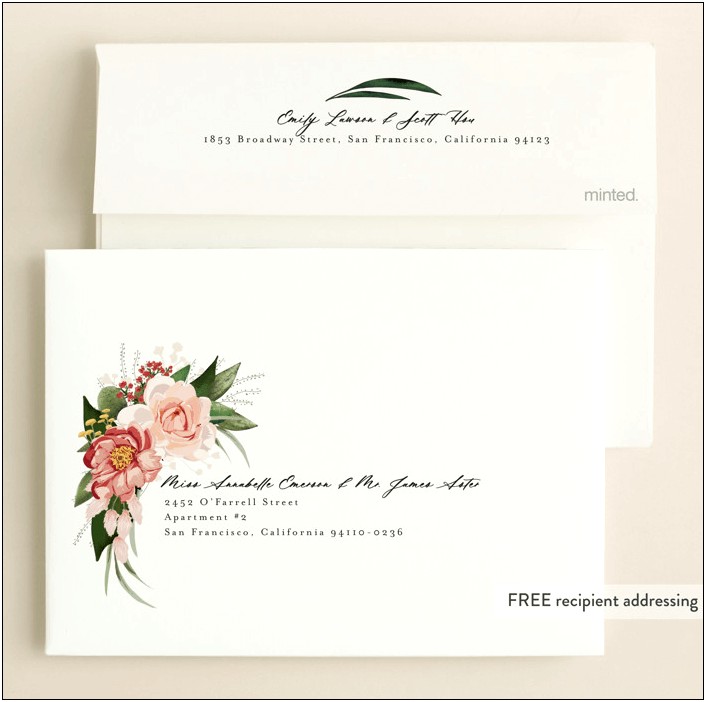 Best Font For Wedding Invitation Address Labels