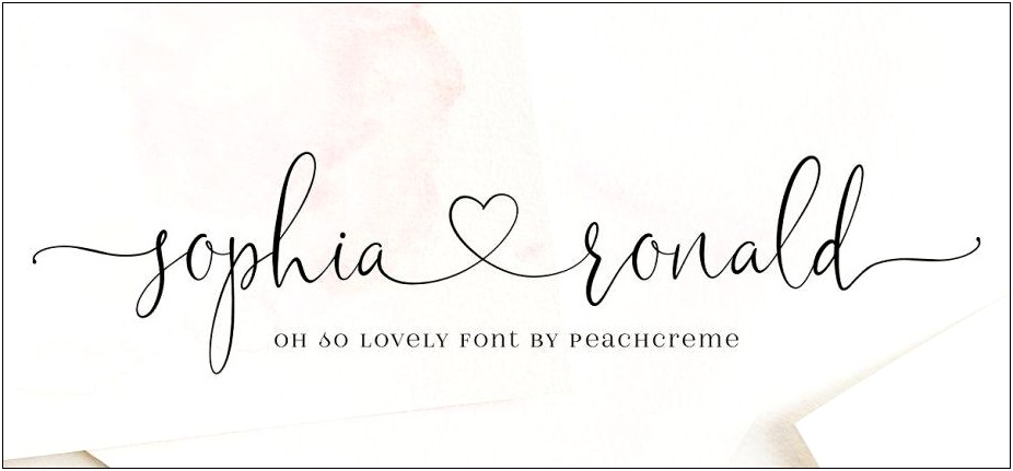Best Fonts On Word For Wedding Invitations