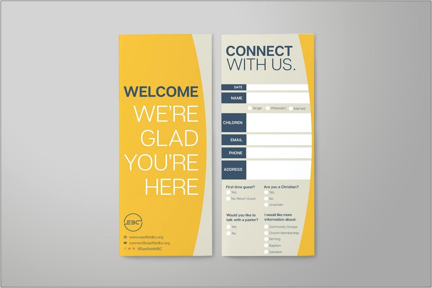Best Free Church Connect Card Templates