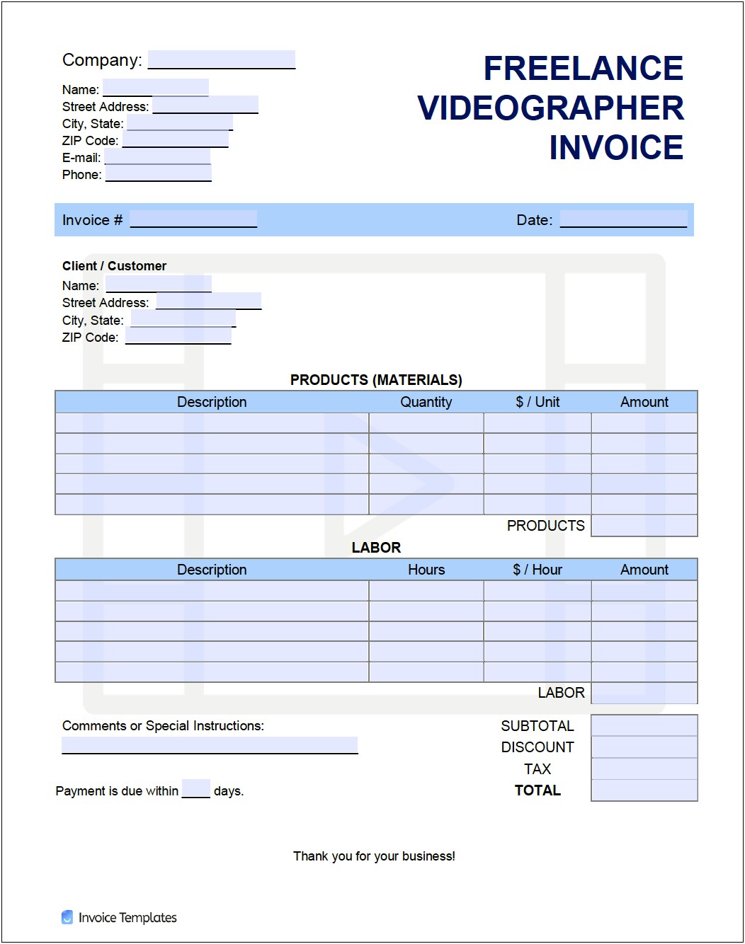 Best Free Downloadable Invoice Template For Freelance Interpreter
