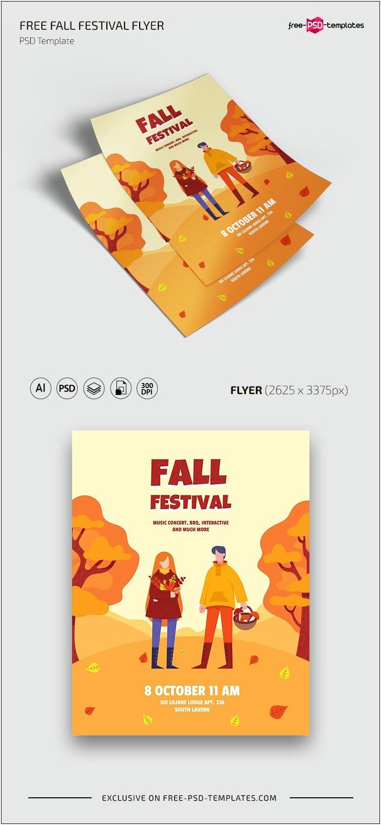 Best Free Fall Festival Flyers Template