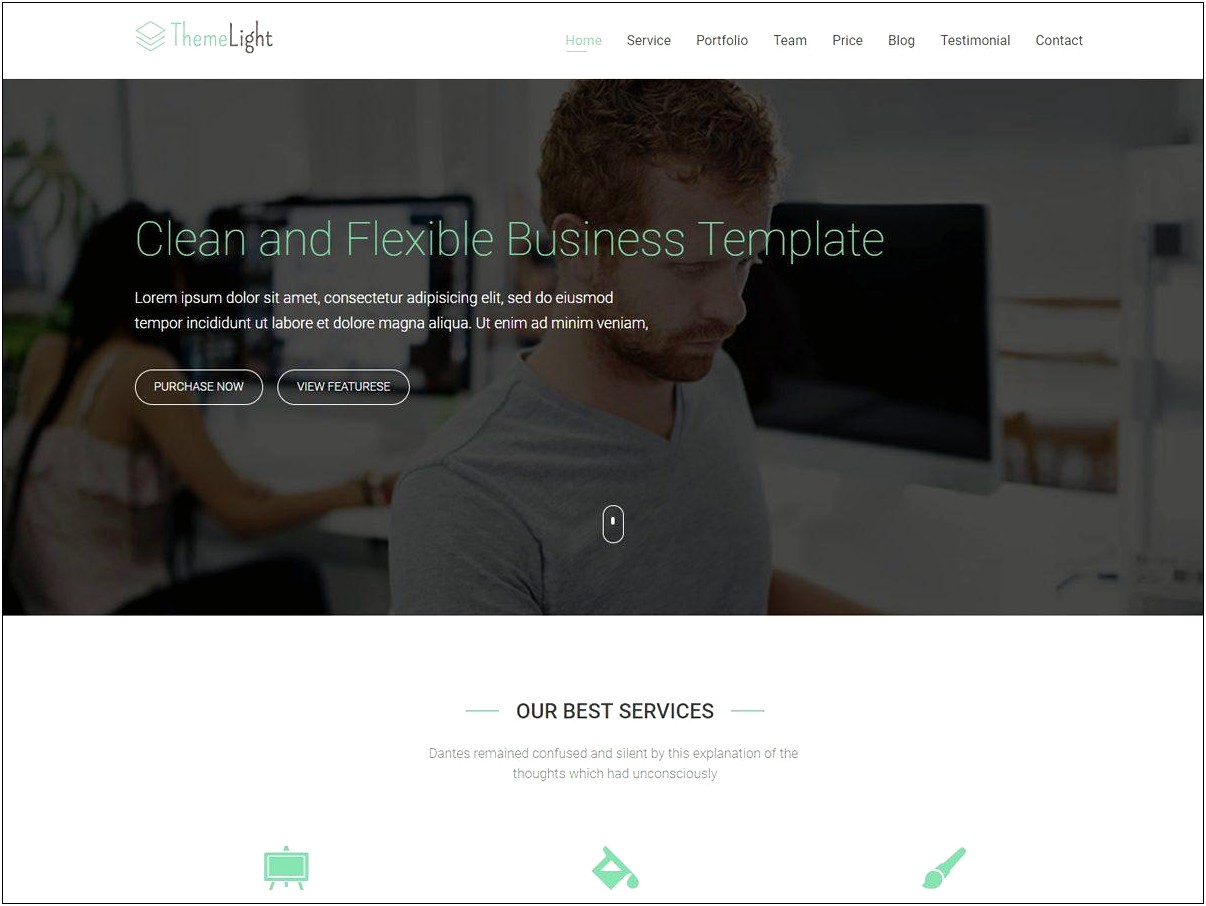 Best Free One Page Bootstrap Template
