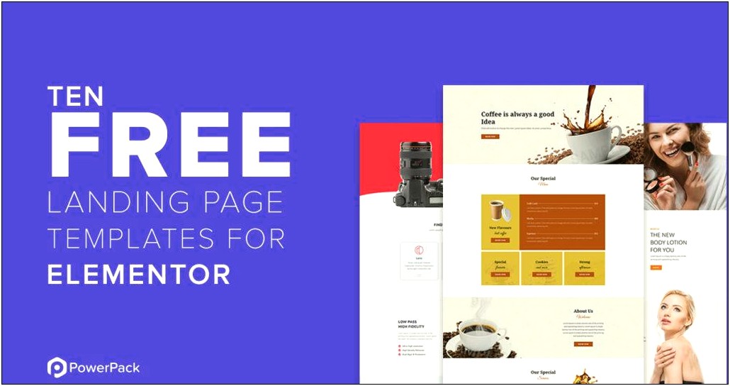 Best Free One Page Elementor Free Templates