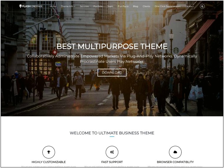Best Free One Page Wordpress Templates