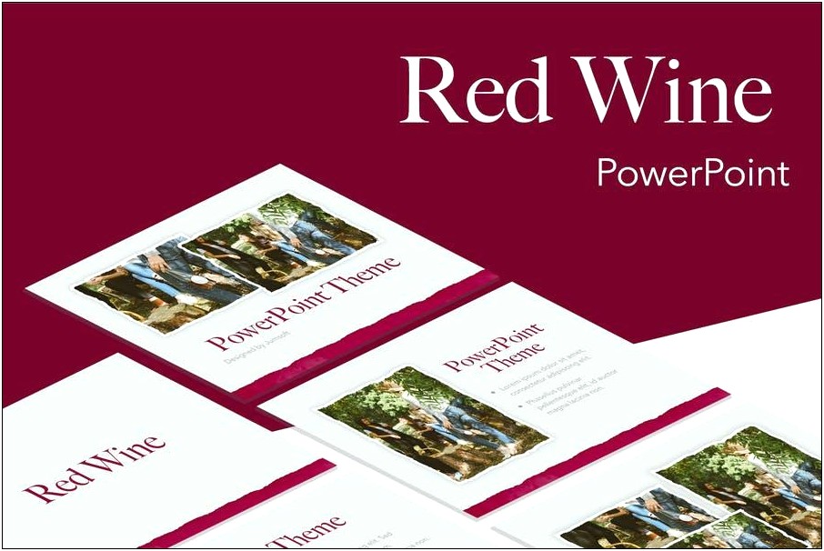 Best Free Powerpoint Templates Wine Theme