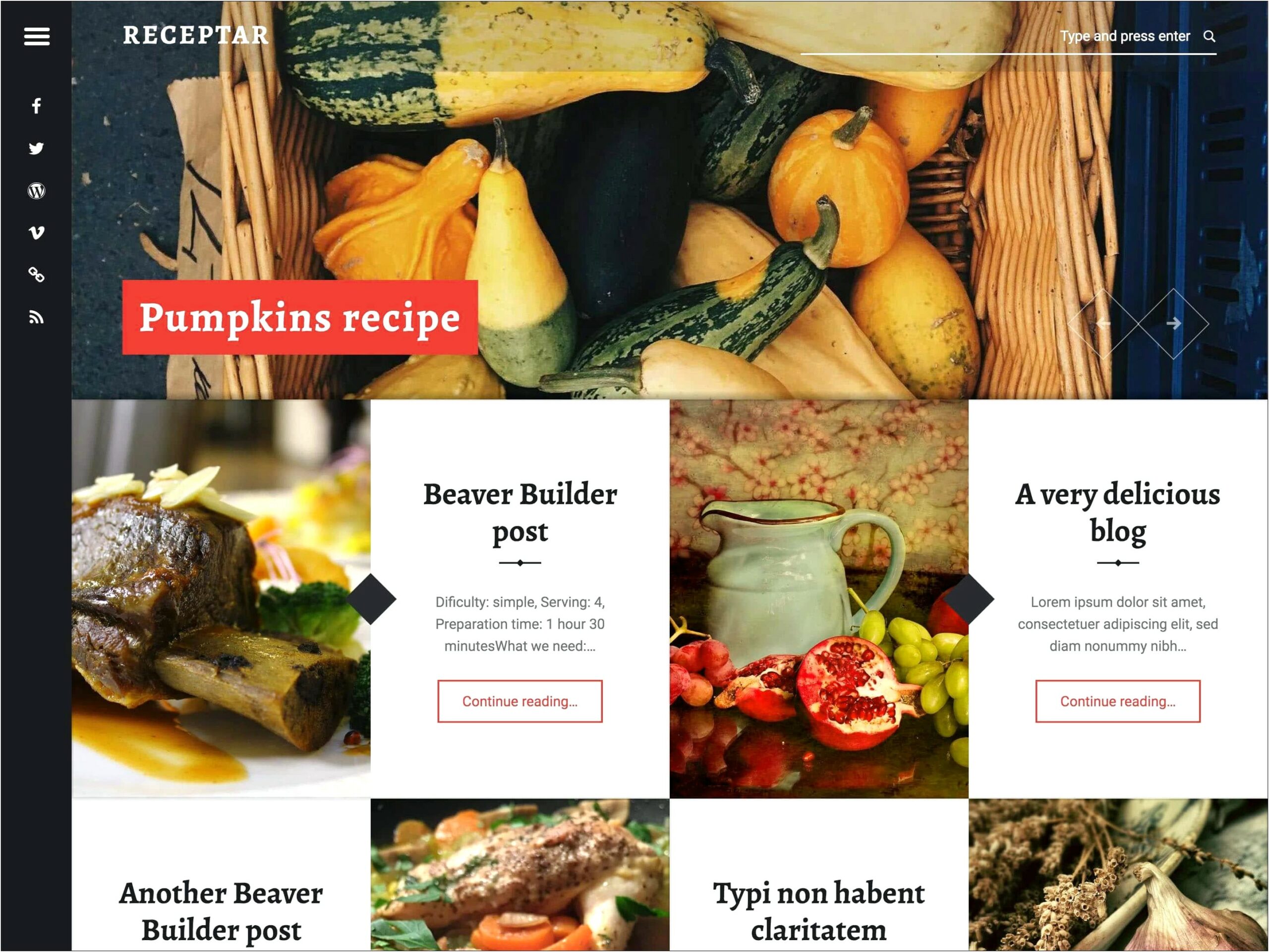 Best Free Wordpress Template For Food Blog
