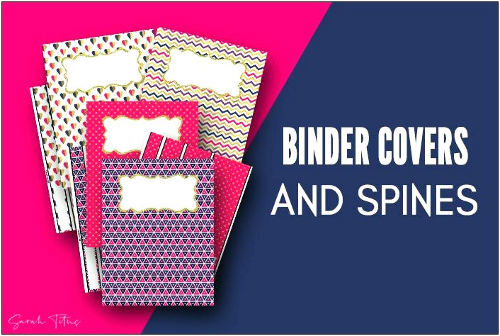 Binder Label Template Free For Girl