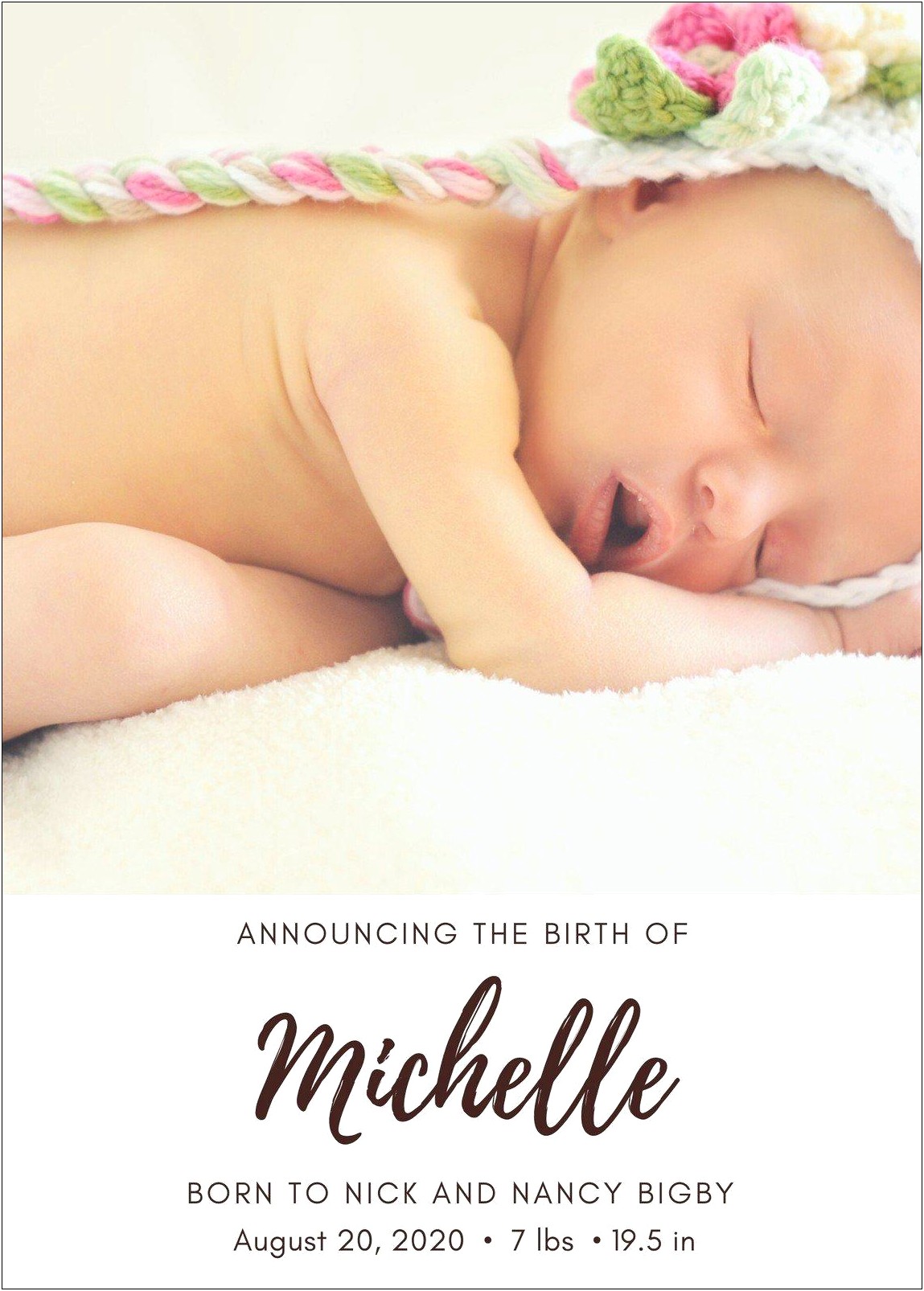 Birth Announcement After Effects Template Free