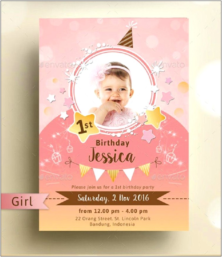 Birthday Invitation Card Template Free Psd
