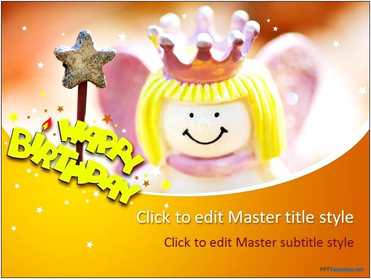 Birthday Wishes Ppt Template Free Download