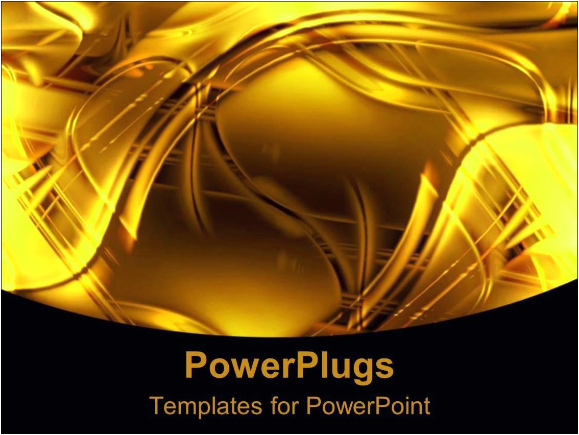 Black And Gold Powerpoint Templates Free