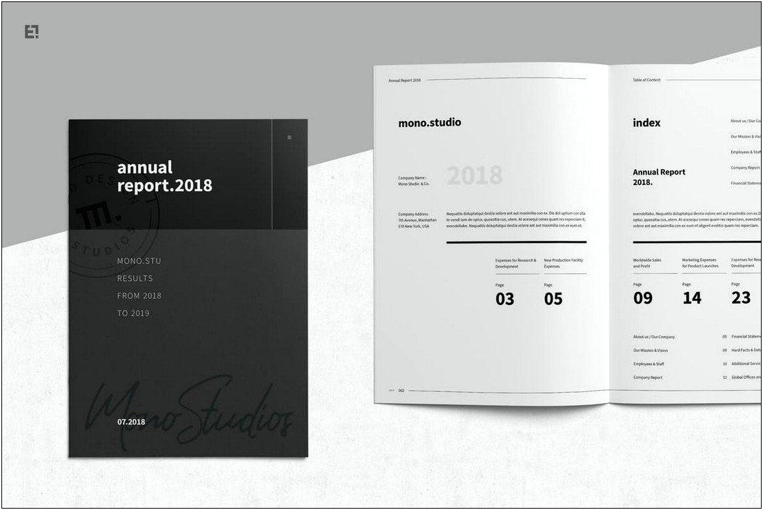 Black And White Brochure Templates Free