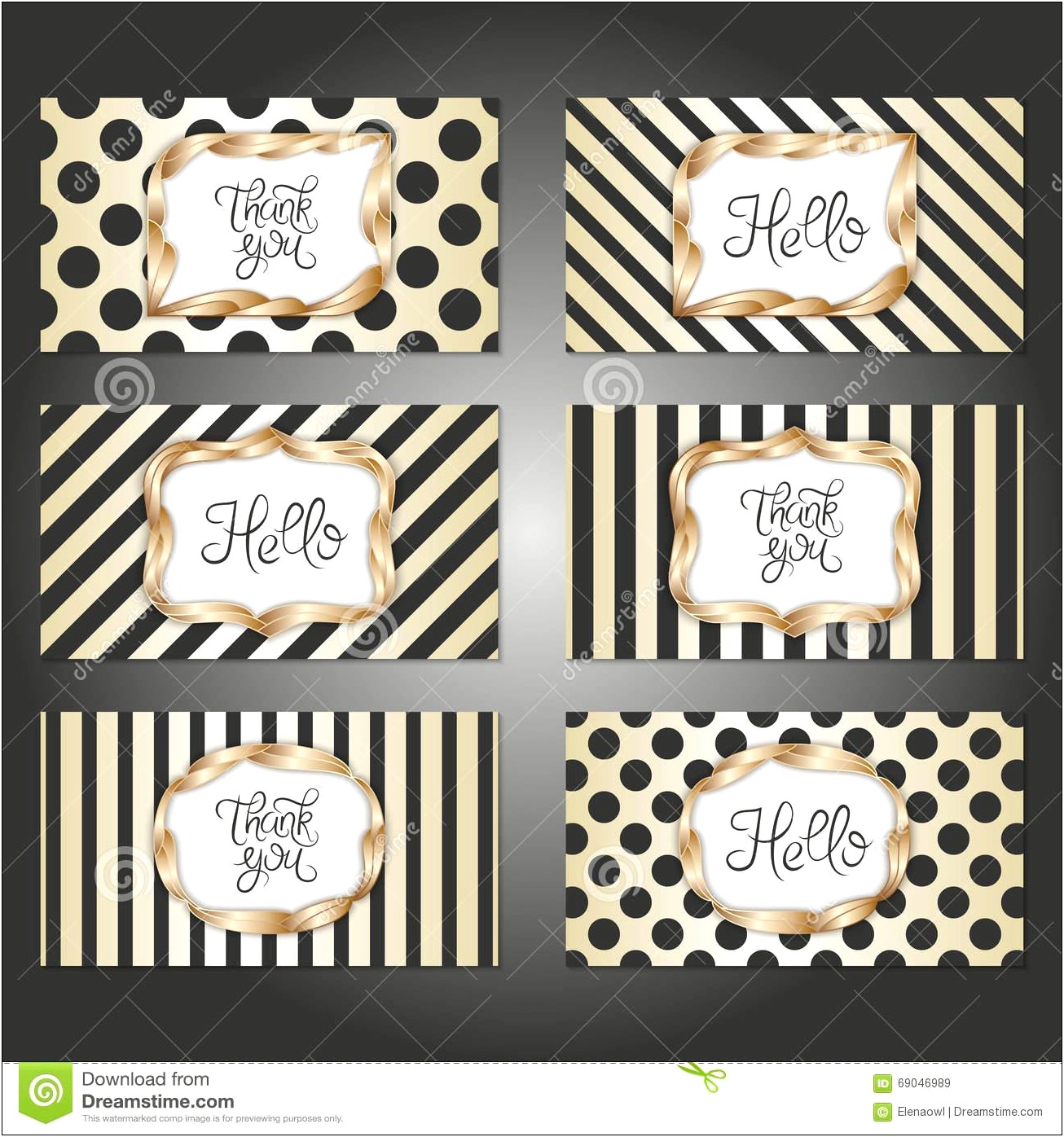 Black And White Card Templates Free