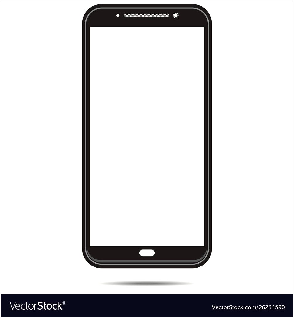 Black And White Free Printable Cell Phone Template