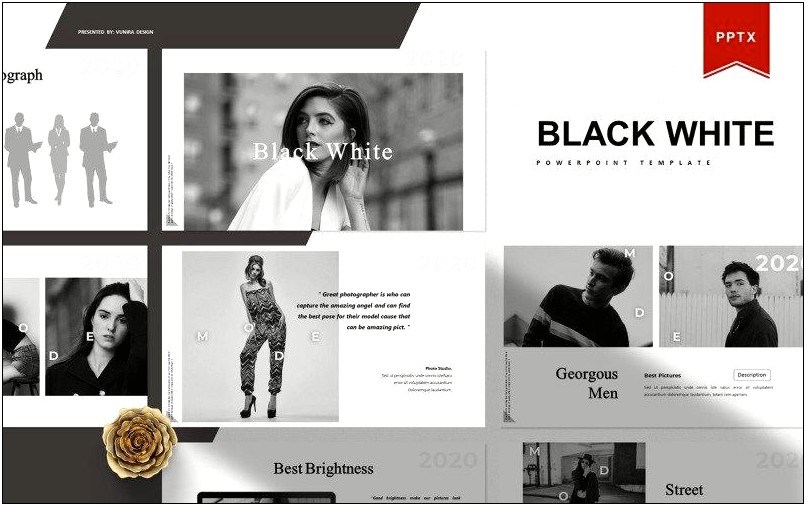 Black And White Powerpoint Templates Free Download