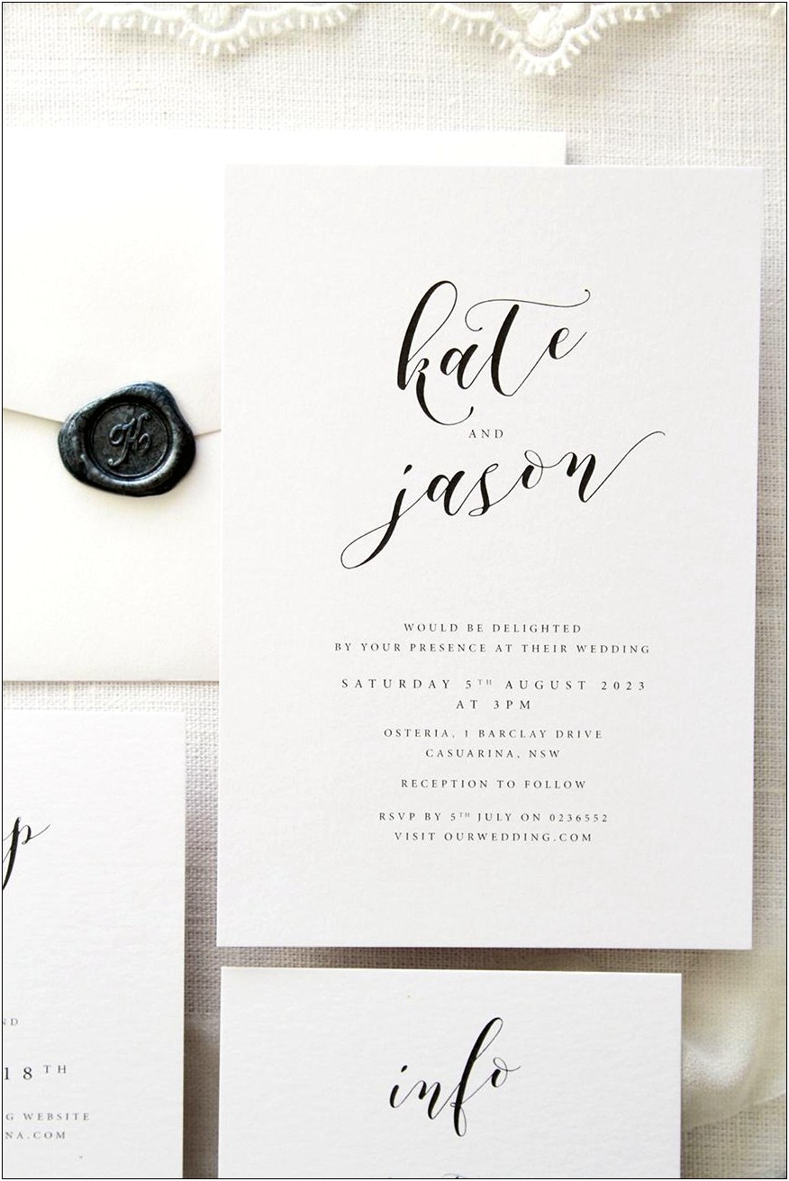 Black And White Wedding Invitation Pictures