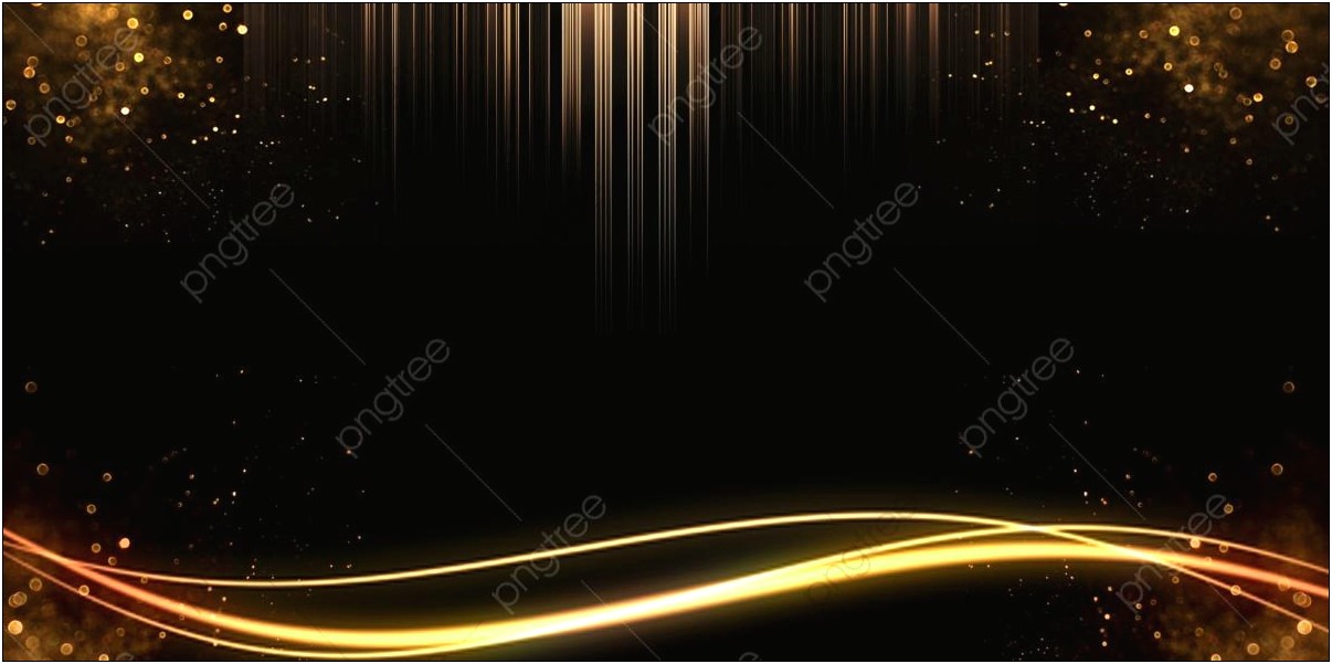 Black Background With Gold Hd Template Free