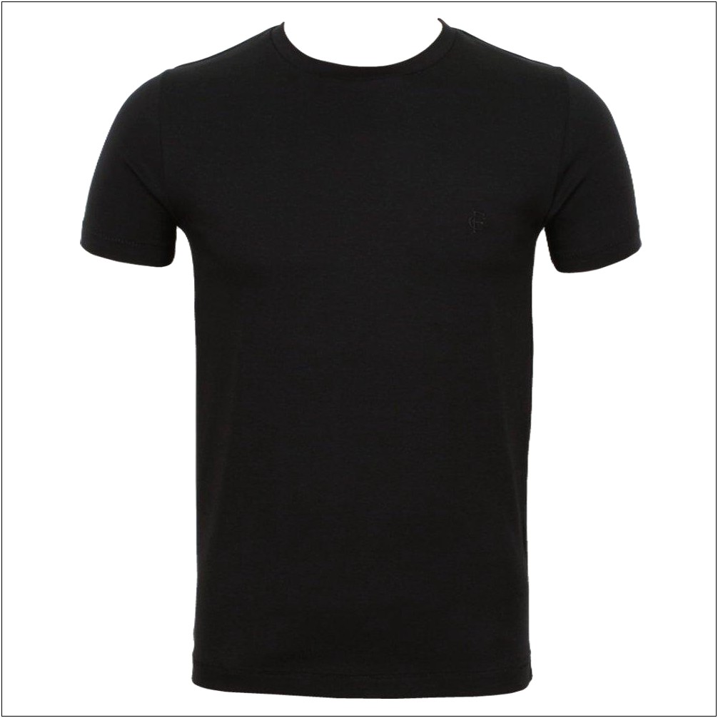 Black T Shirt Front And Back Template Free