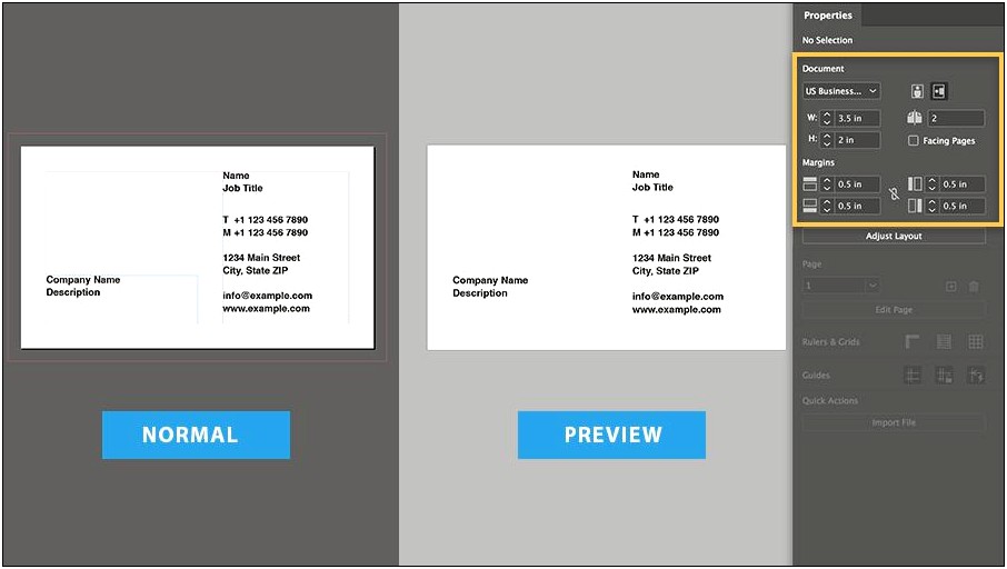 Blank Business Card Template Free Pdf