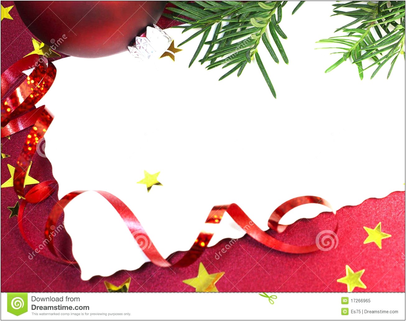 Blank Christmas Invitation Template Free Download