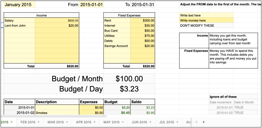 Blank Excel Budget Template Small Business Free