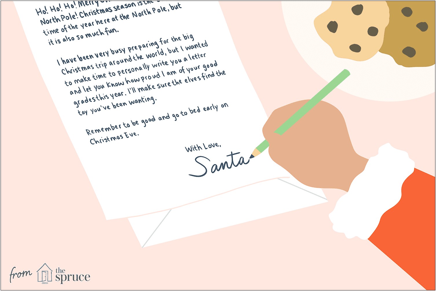 Blank Free Printable Letter From Santa Template Word