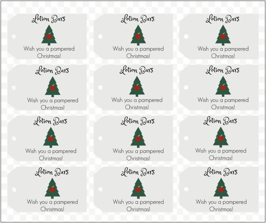 Blank Gift Tag Template Free Download