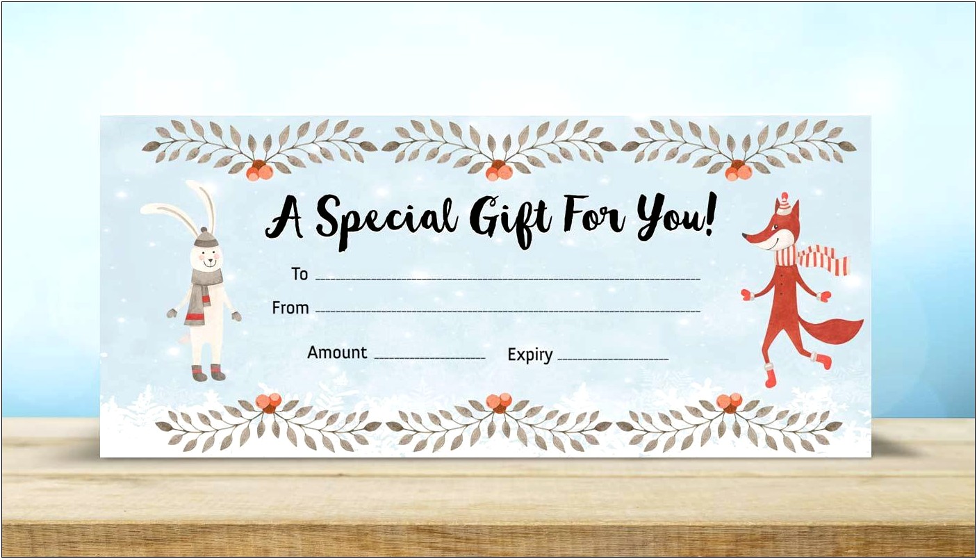Blank Gift Voucher Template For Free