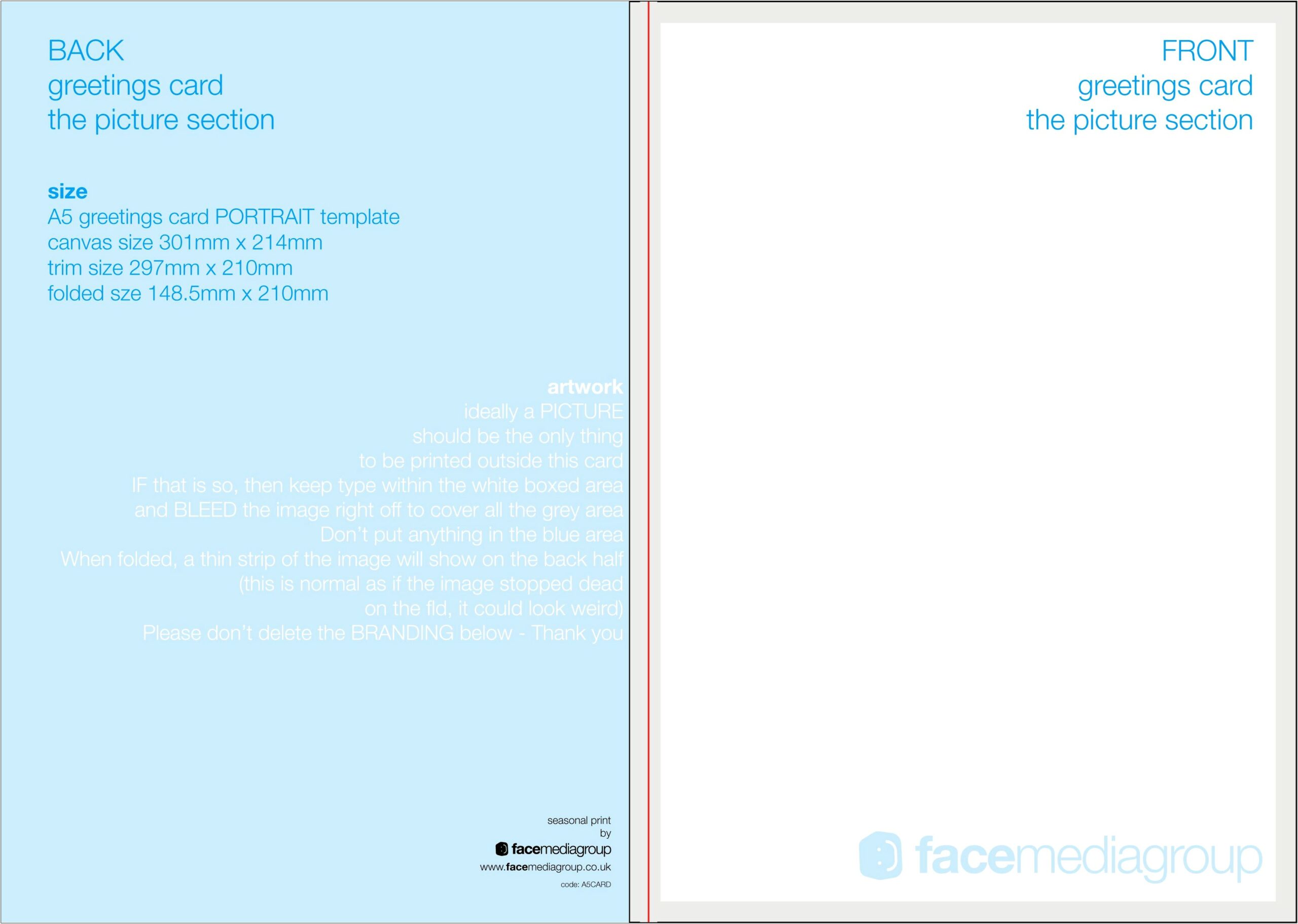 Blank Greeting Card Templates Free Download