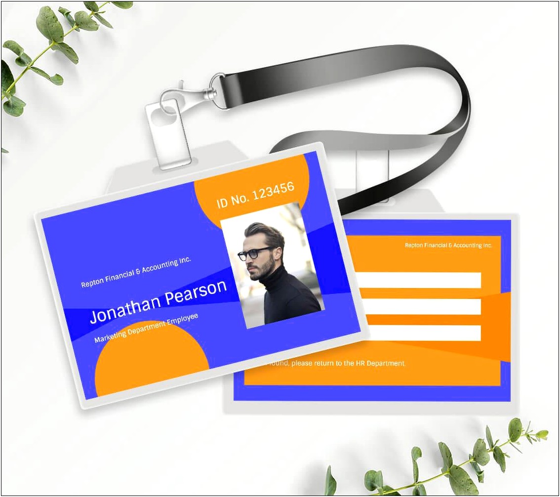 Blank Id Template Free For Kindergarten Student Id