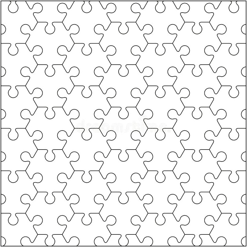 Blank Jigsaw Puzzle Template Free Printable