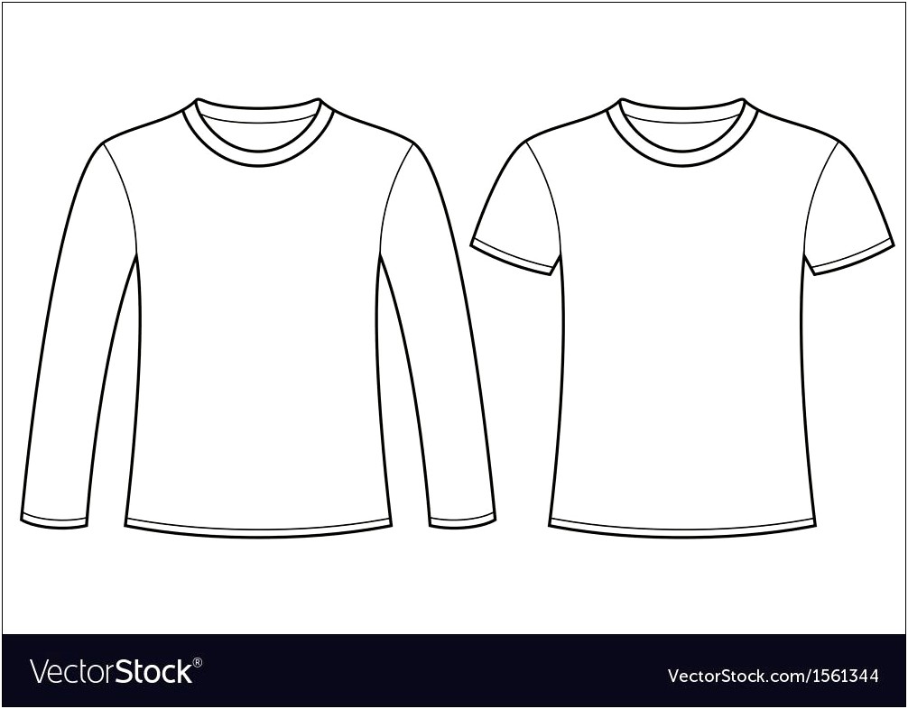 Blank Long Sleeve T Shirt Template Free