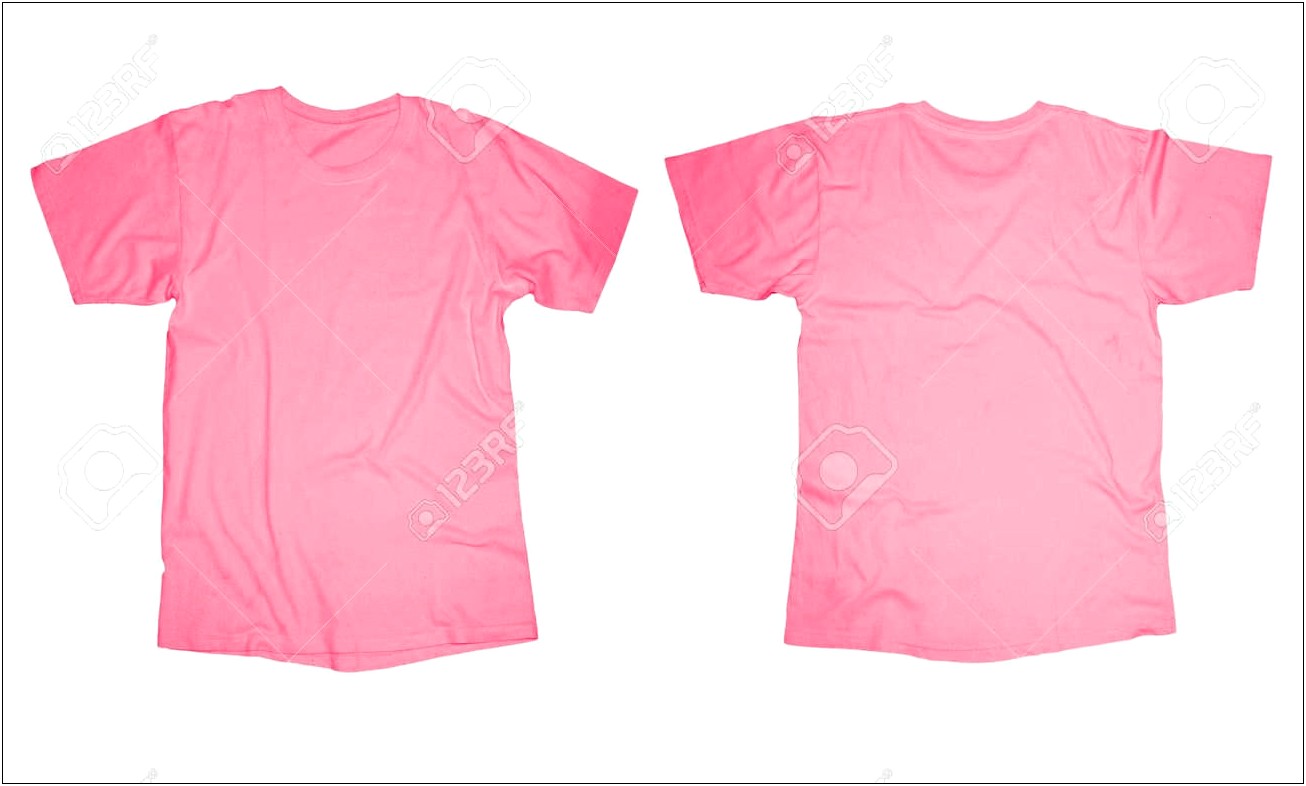 Blank T Shirt Template Front And Back Free