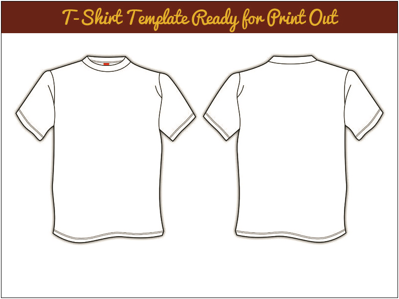 Blank T Shirt Templates Vector Free