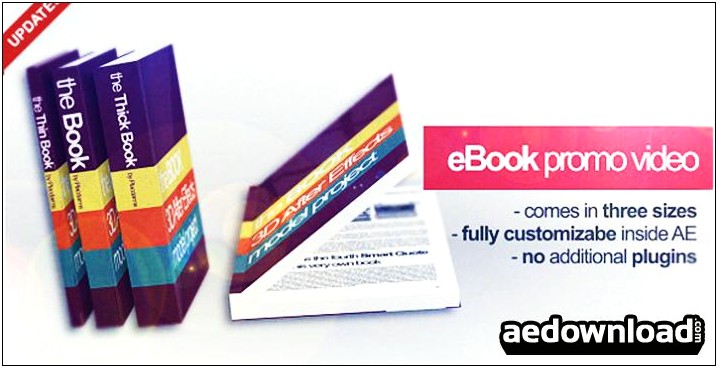 Book Promo After Effects Template Free Download