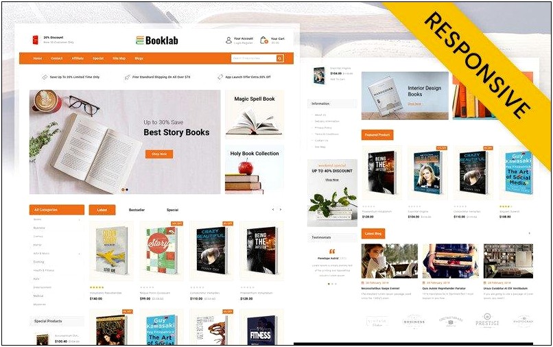 Book Store Opencart Template Free Download