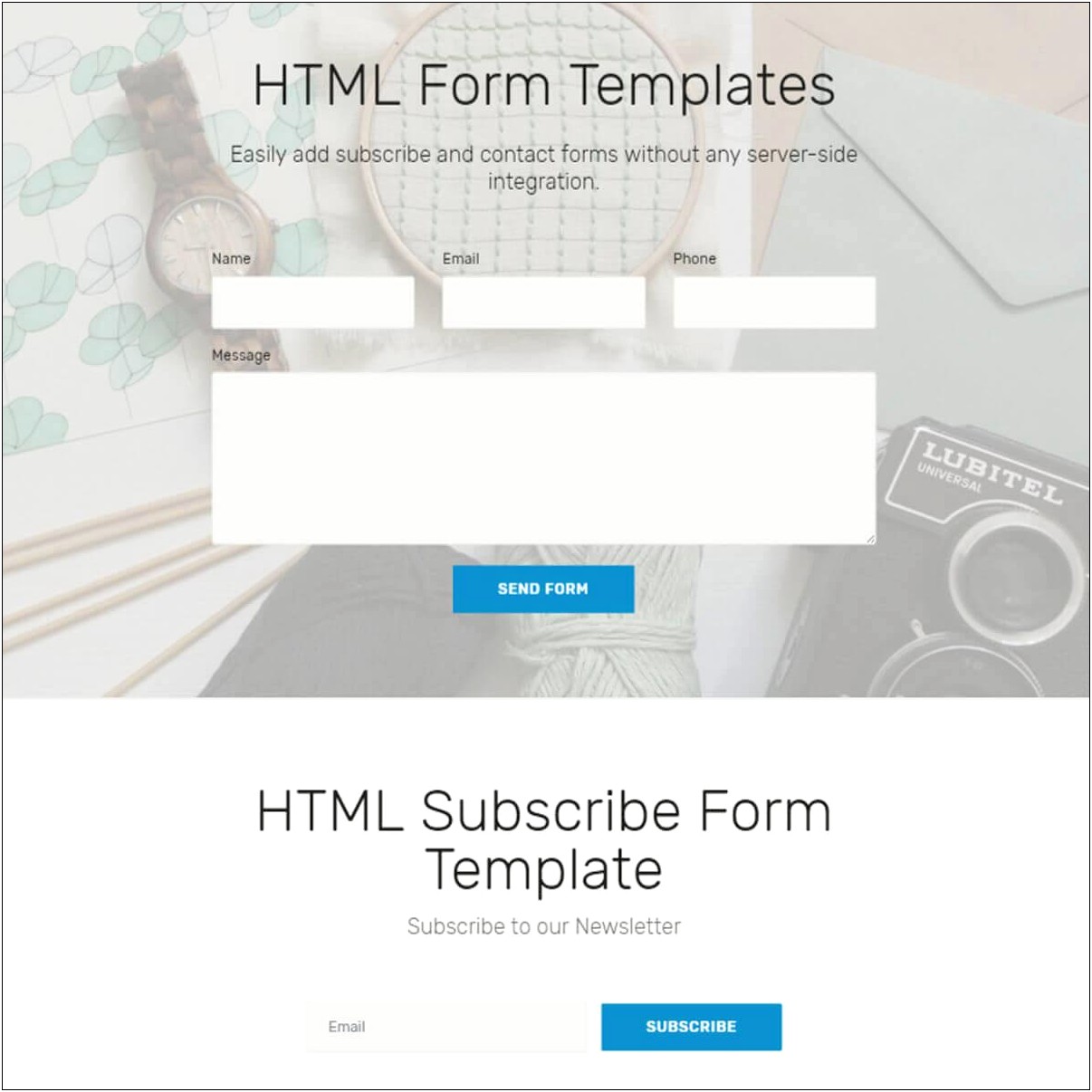 Booking Template Html Css Free Download