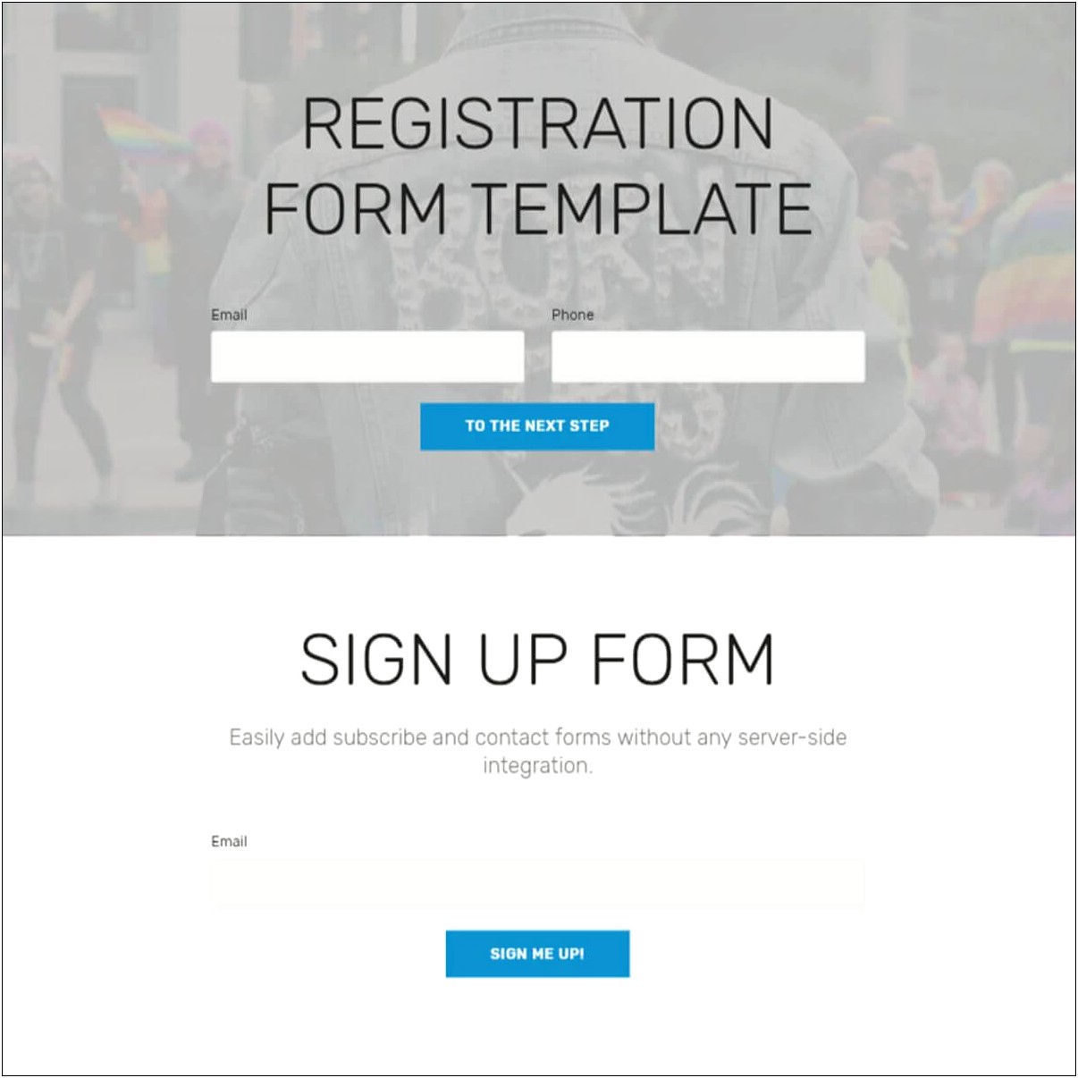 Bootstrap 3 Form Template Free Download