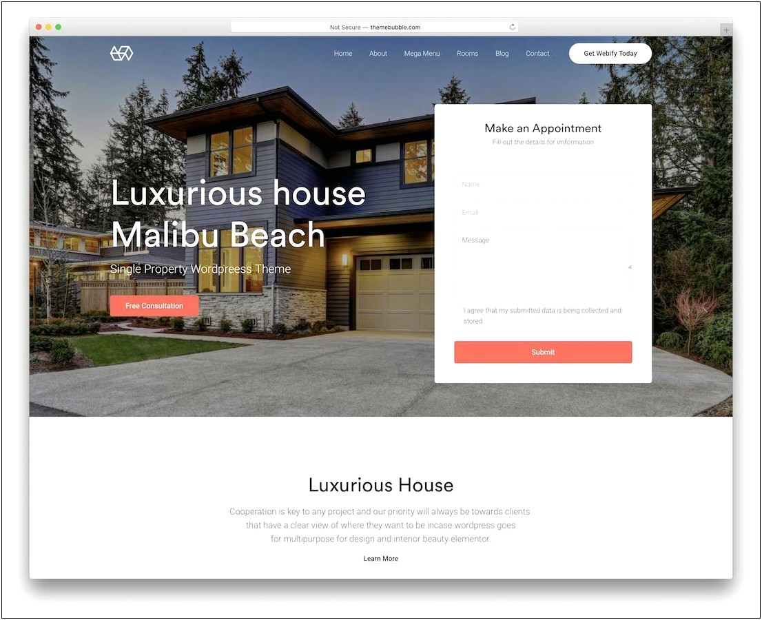 Bootstrap 3 Real Estate Template Free Download