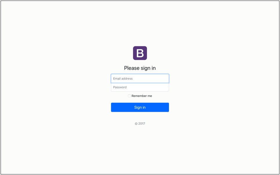 Bootstrap 4 Login Form Template Free