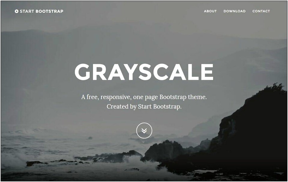 Bootstrap 4 One Page Free Templates