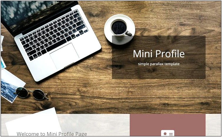 Bootstrap 4 Profile Page Template Free