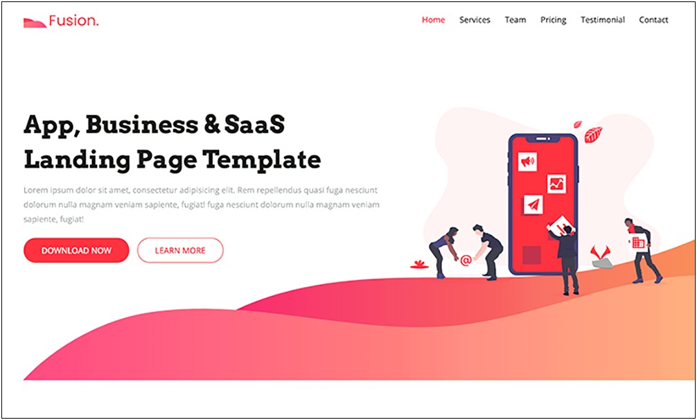 Bootstrap 4 Simple Template Free Download