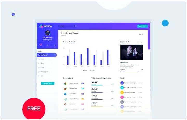Bootstrap Admin Templates Free Download For Html5