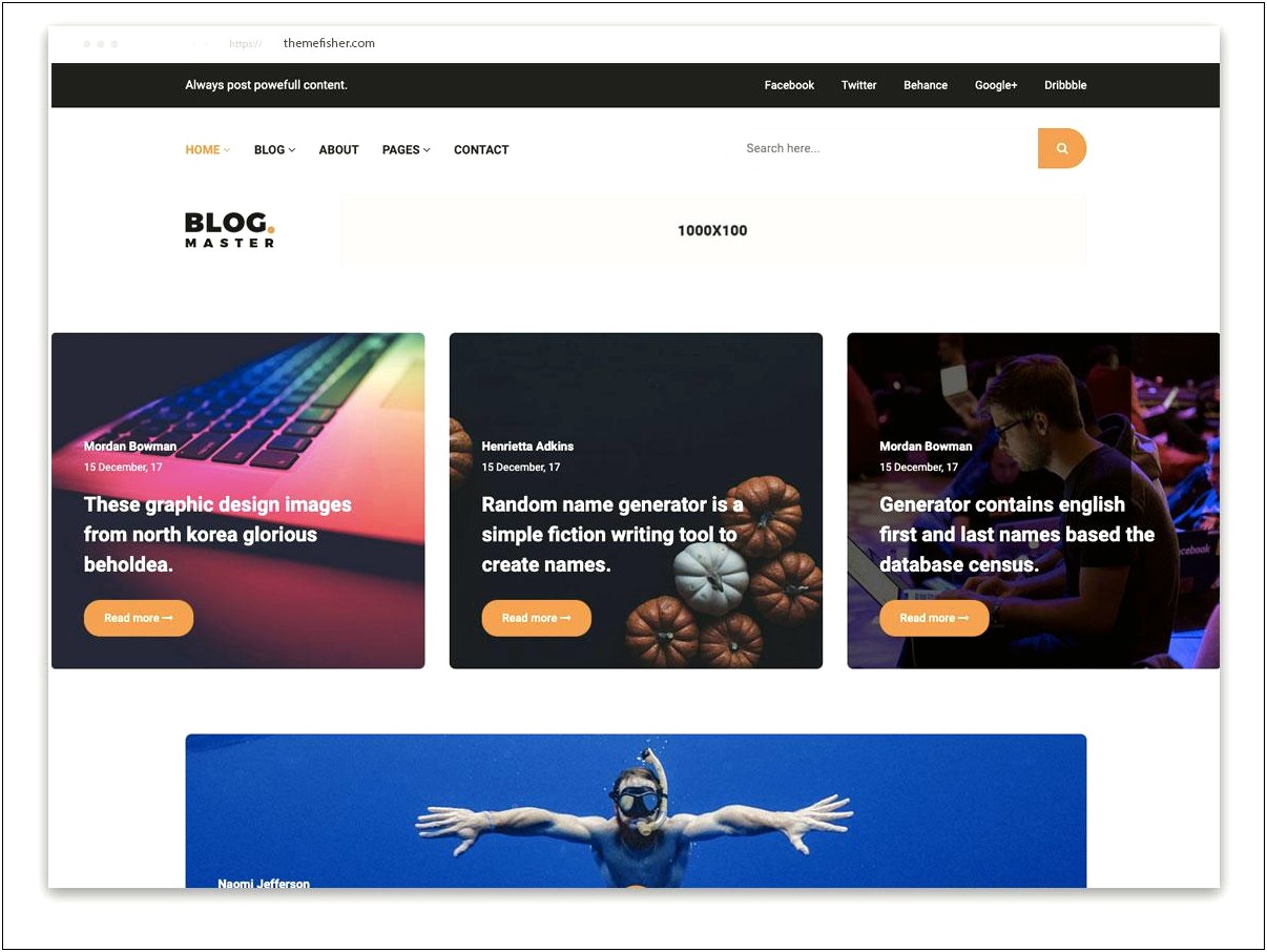 Bootstrap Blog List Template Free Download