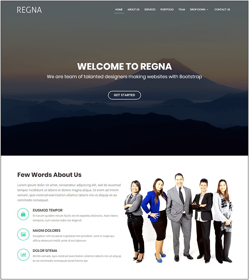Bootstrap Contact Us Page Template Free