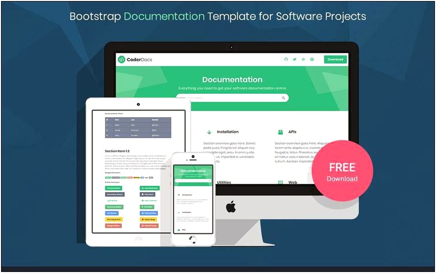Bootstrap Layout Templates Psd Free Download