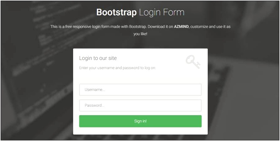 Bootstrap Login And Registration Form Template Free Download