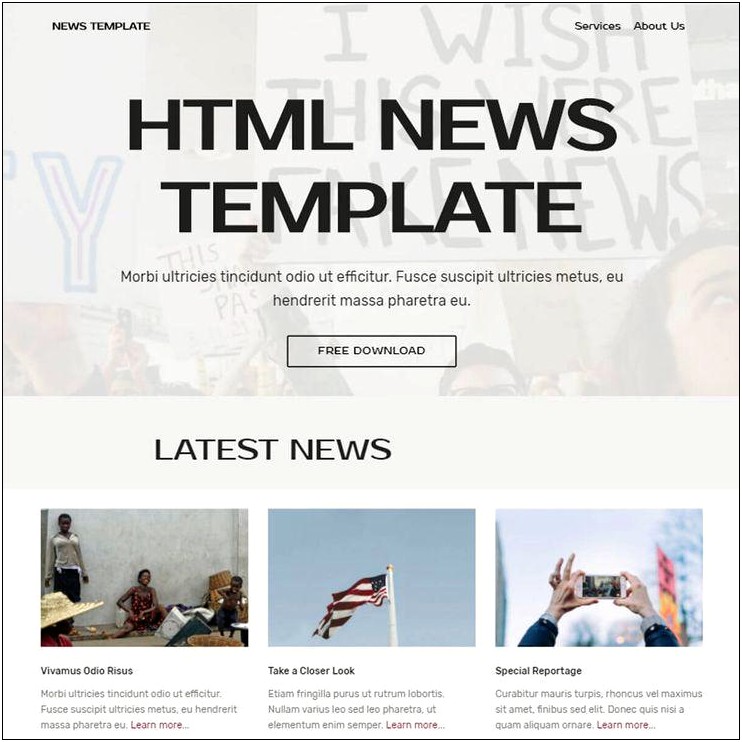 Bootstrap News Portal Template Free Download
