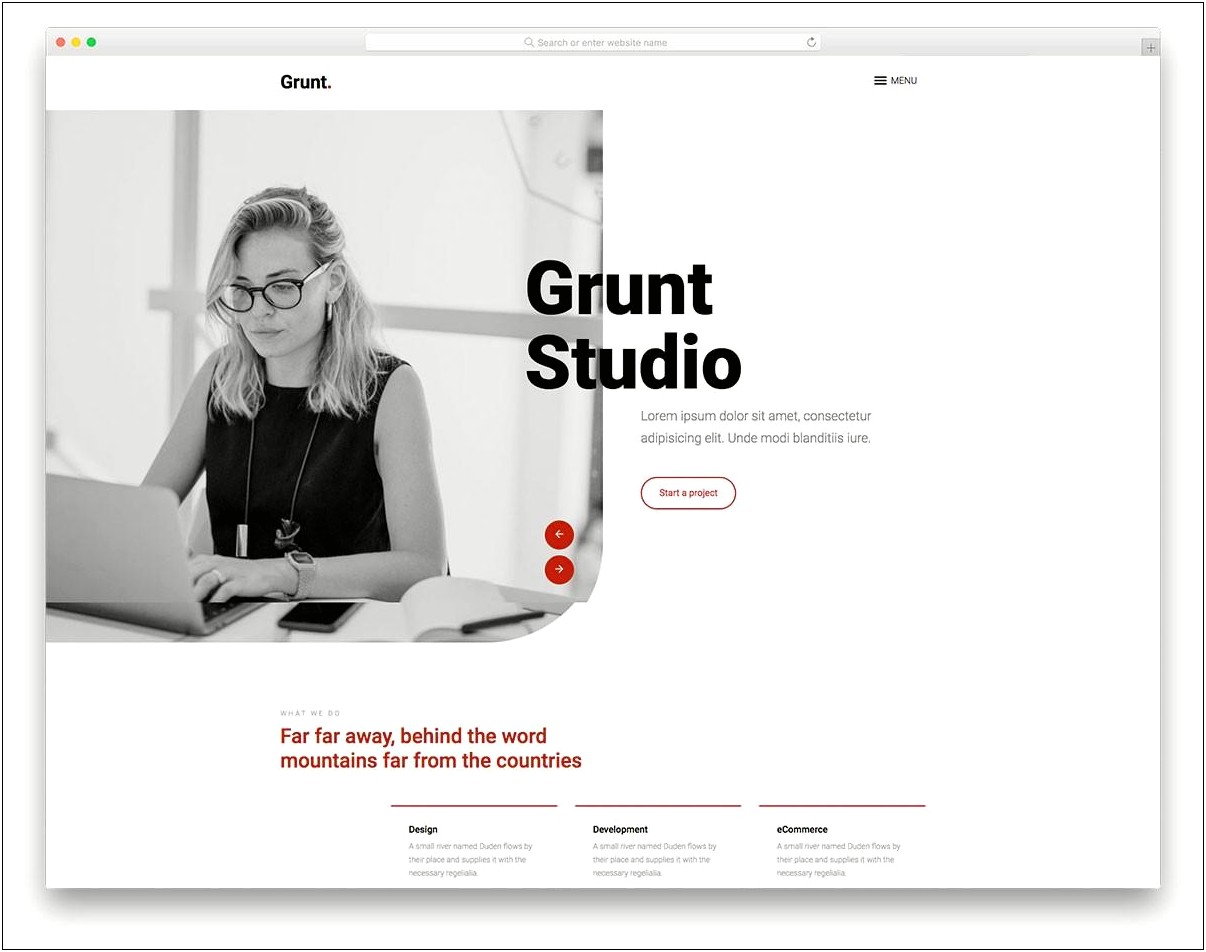 Bootstrap One Page Template With Slider Free Download